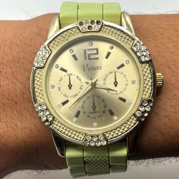 Green Vivani Men's Watch - Picture 2 of 5